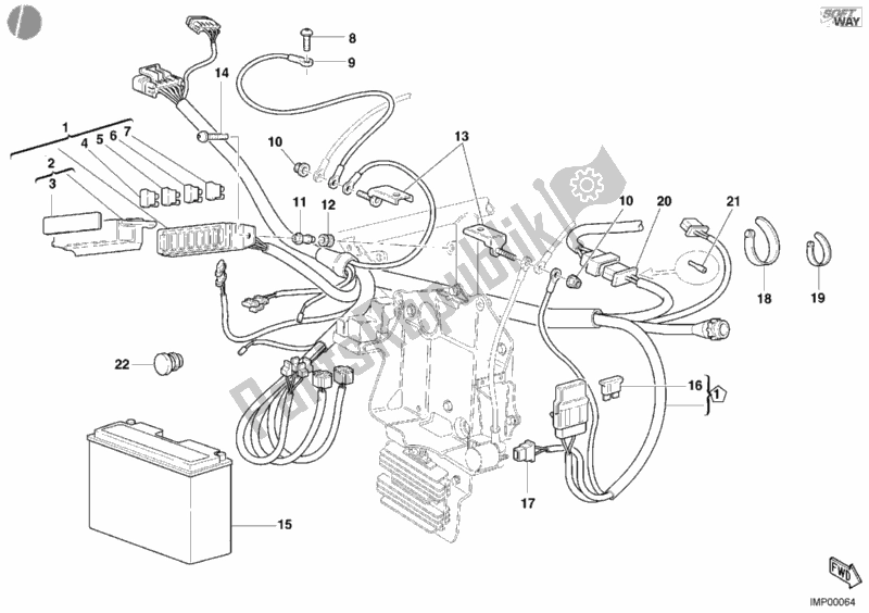 Toutes les pièces pour le Faisceau De Câblage du Ducati Superbike 748 E 2002